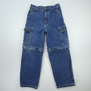 Vintage Bugle Boy Jeans 30x30 Cargo Convertible Zip Off Pants Y2K Denim